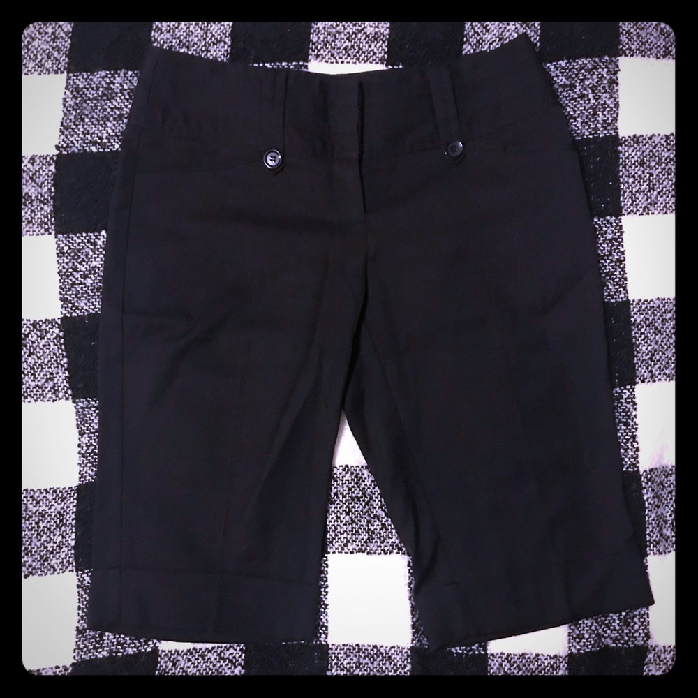 Black Dressy Bermuda Shorts